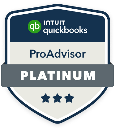 Intuit QuickBooks - ProAdvisor Platinum Tier Badge.